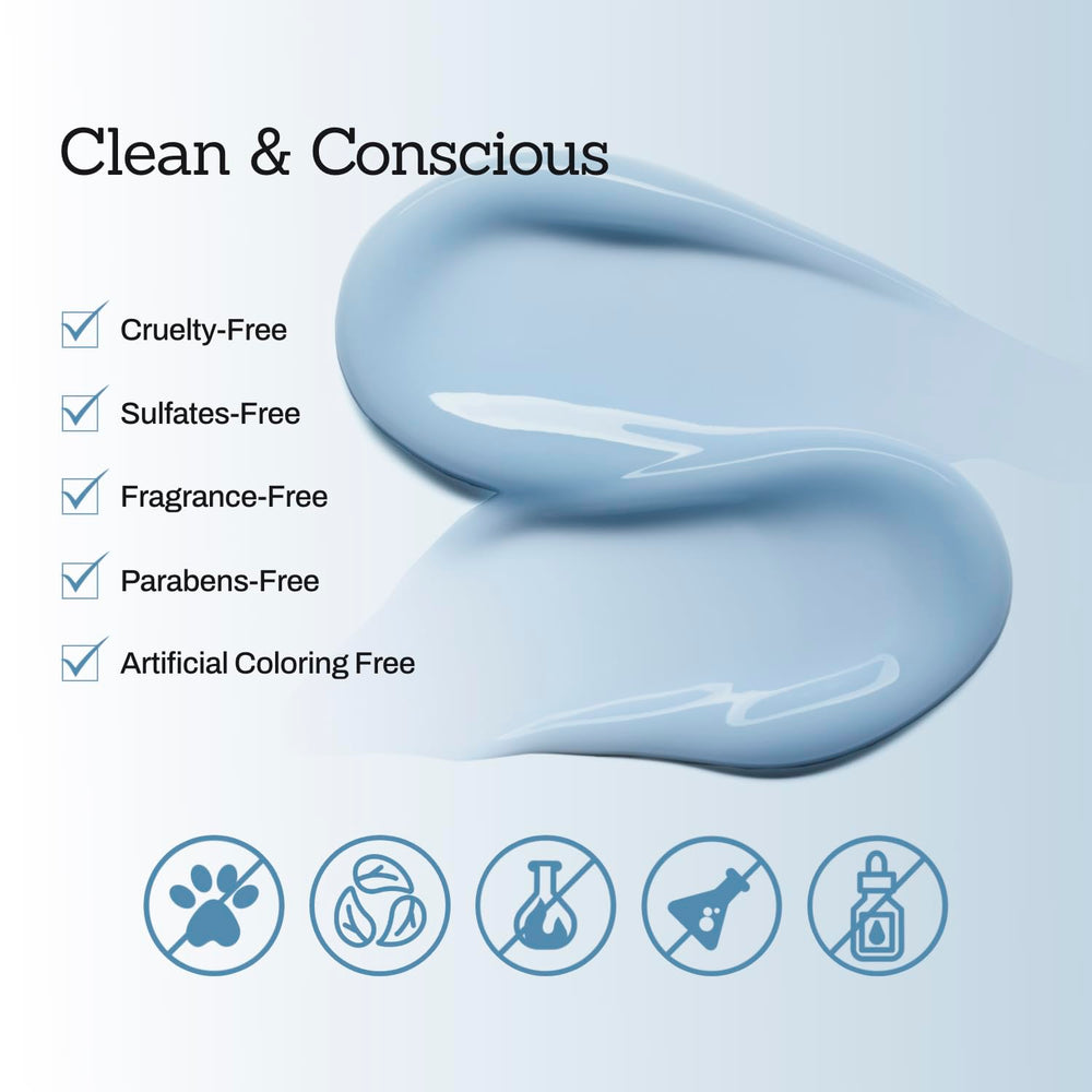 MEDITHERAPY Blue Centella Calming Cream skin hydration closeup shows balanced, comfortable skin