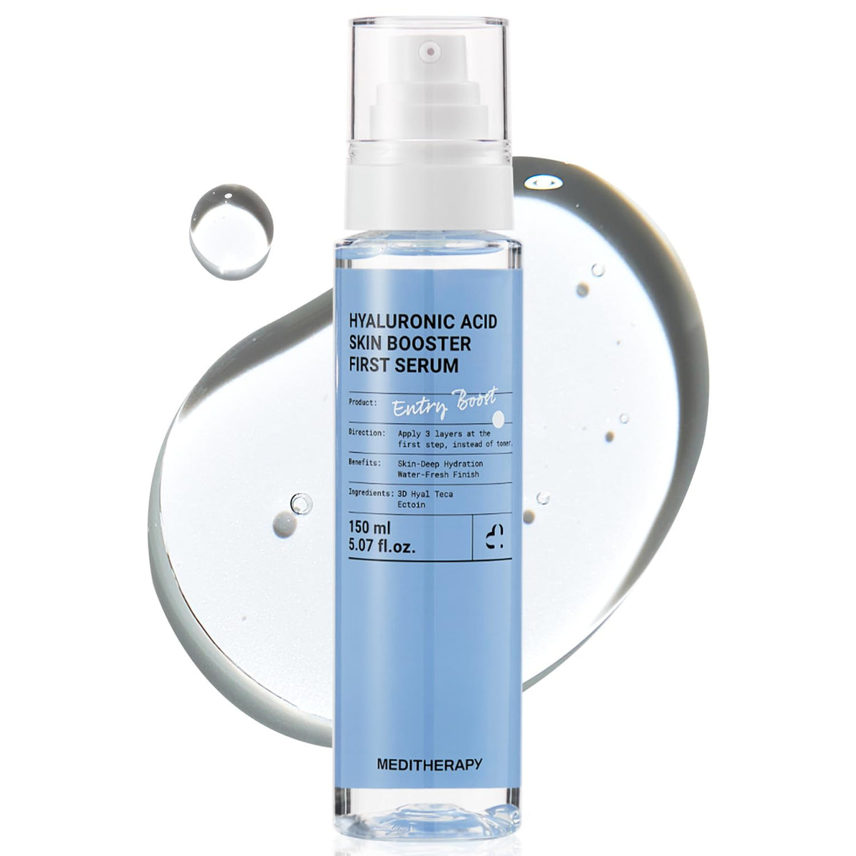 Meditherapy Hyaluronic Acid Serum XXL bottle-front highlights premium packaging for daily hydration.