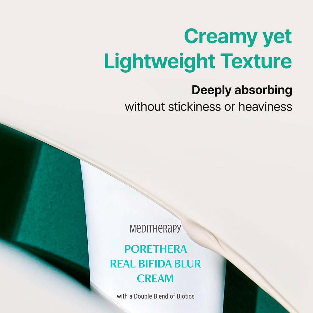 MEDITHERAPY Porethera nightly routine shot suggesting no-rinse or makeup base use