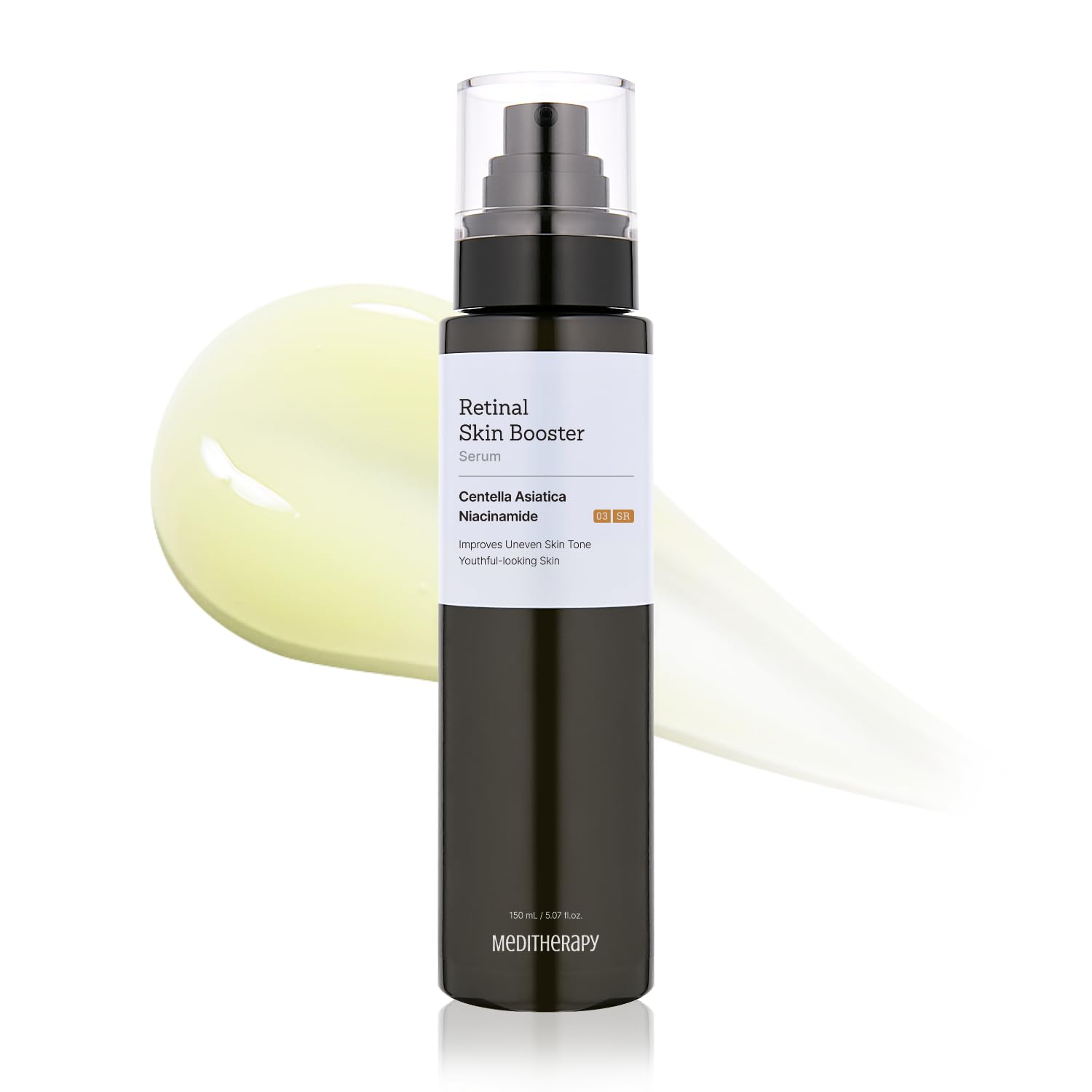 MEDITHERAPY Retinal Skin Booster Serum bottle shows beginner-friendly packaging for gentle daily use.