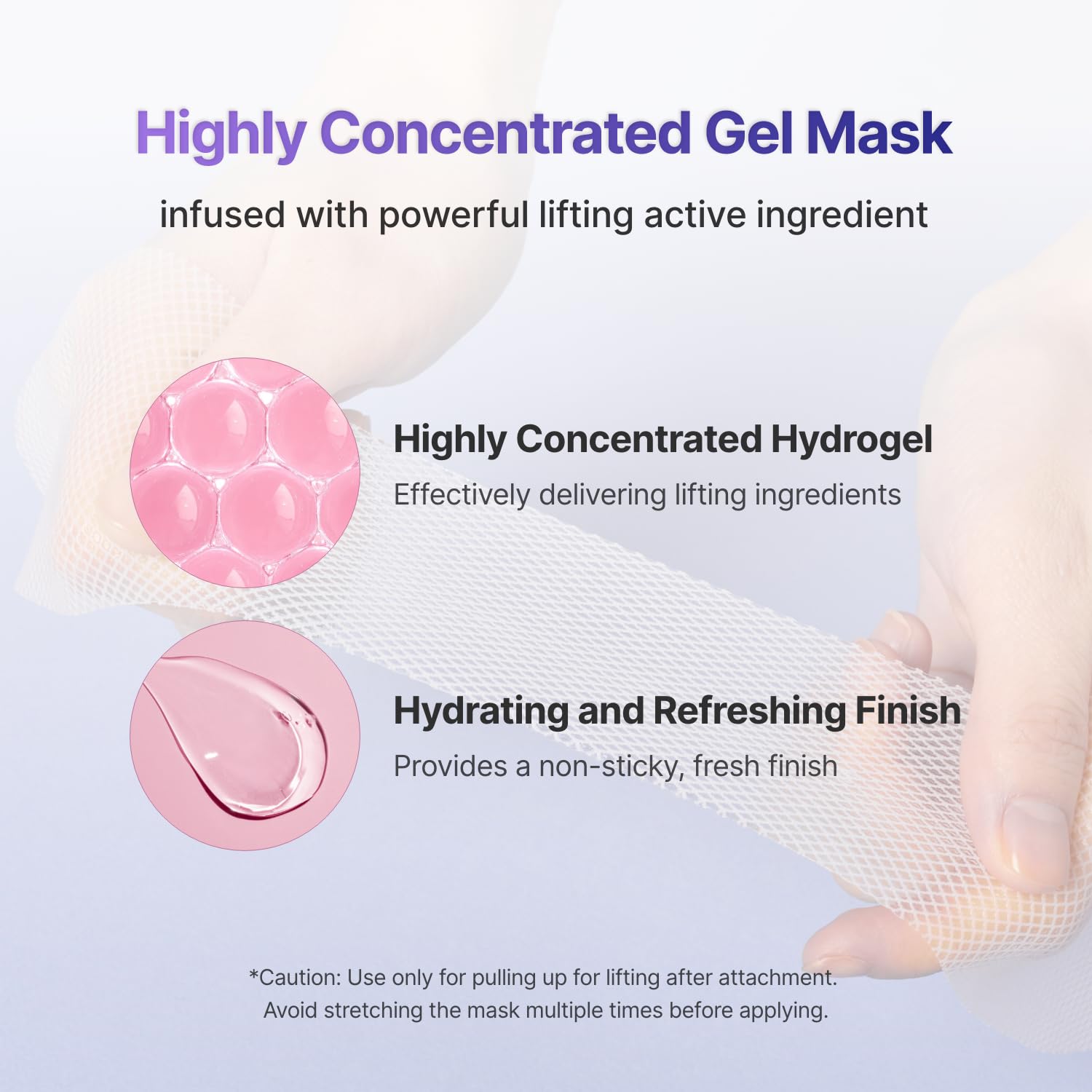 MEDITHERAPY tension up mask chilled application suggests instant refreshing lift