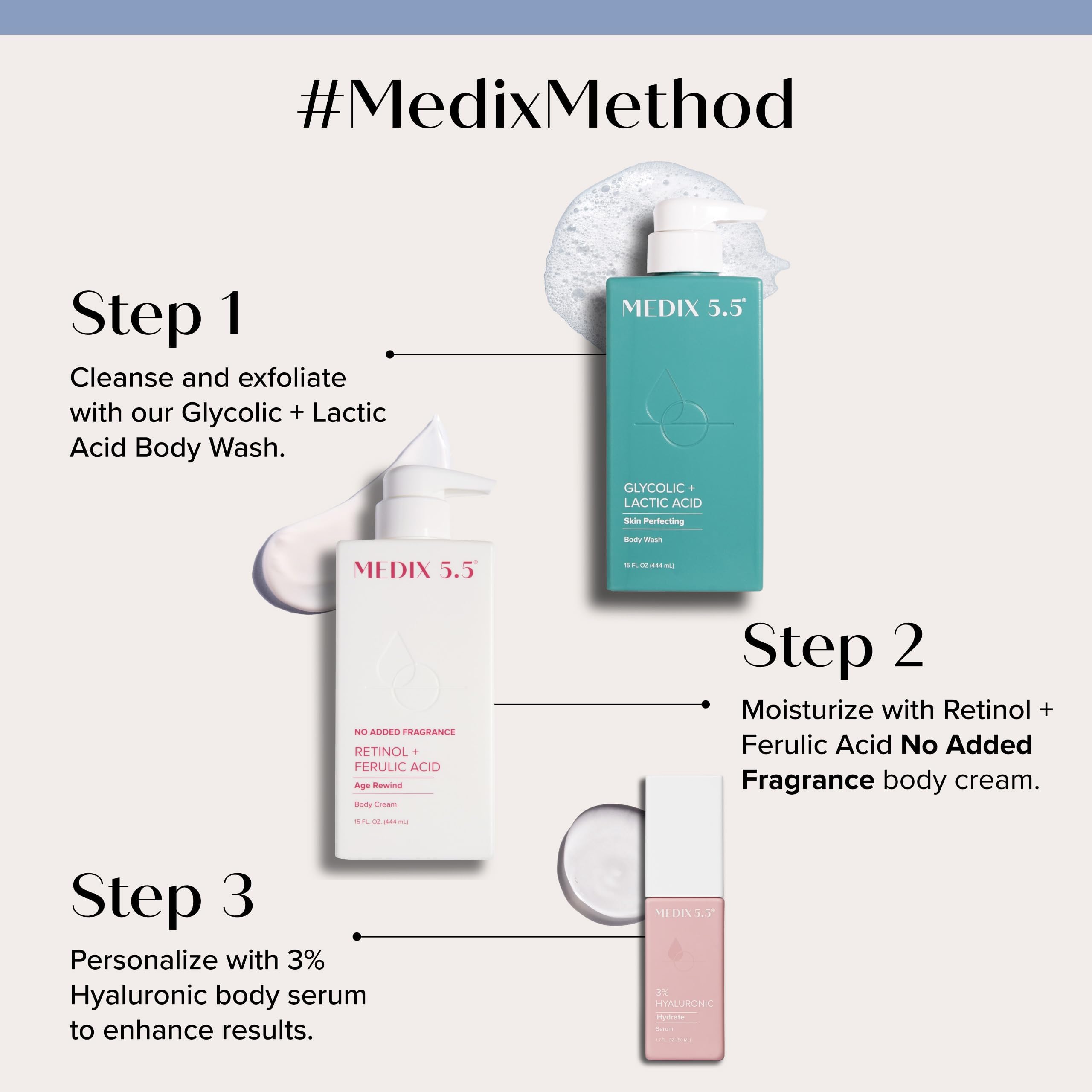 Medix 5.5 aloe vera chamomile green tea components close-up highlighting soothing ingredients.