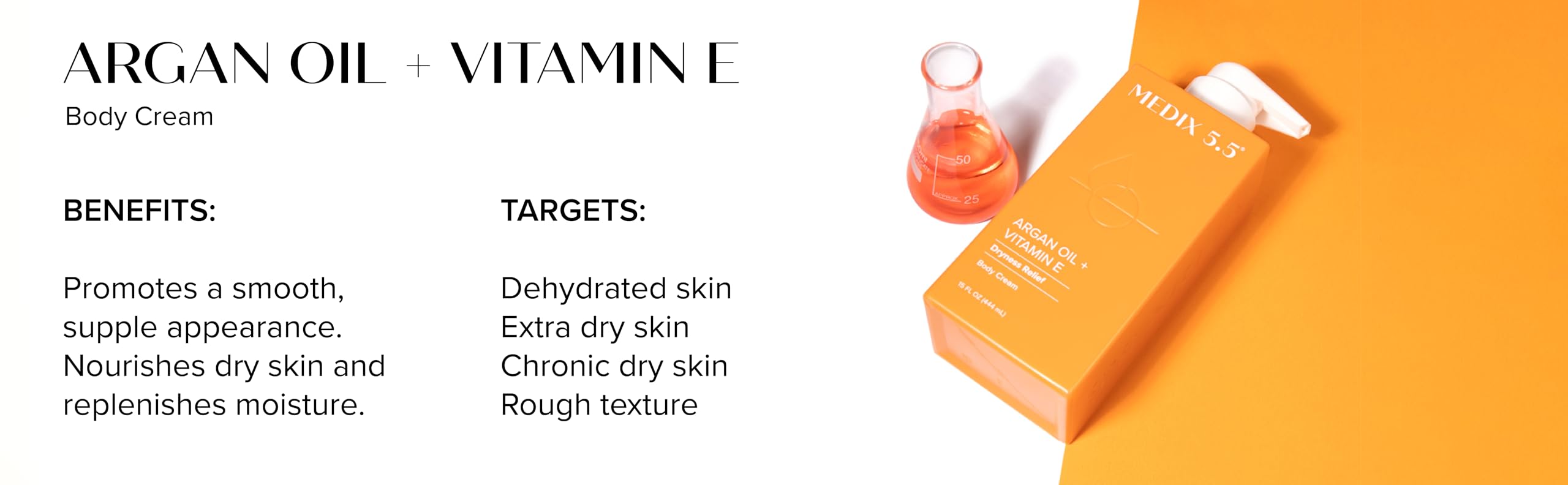 Medix 5.5 Argan Oil + Vitamin E Cream vegan and cruelty-free label