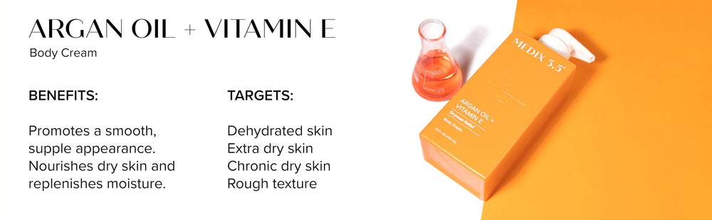 Medix 5.5 Argan Oil + Vitamin E Cream vegan and cruelty-free label