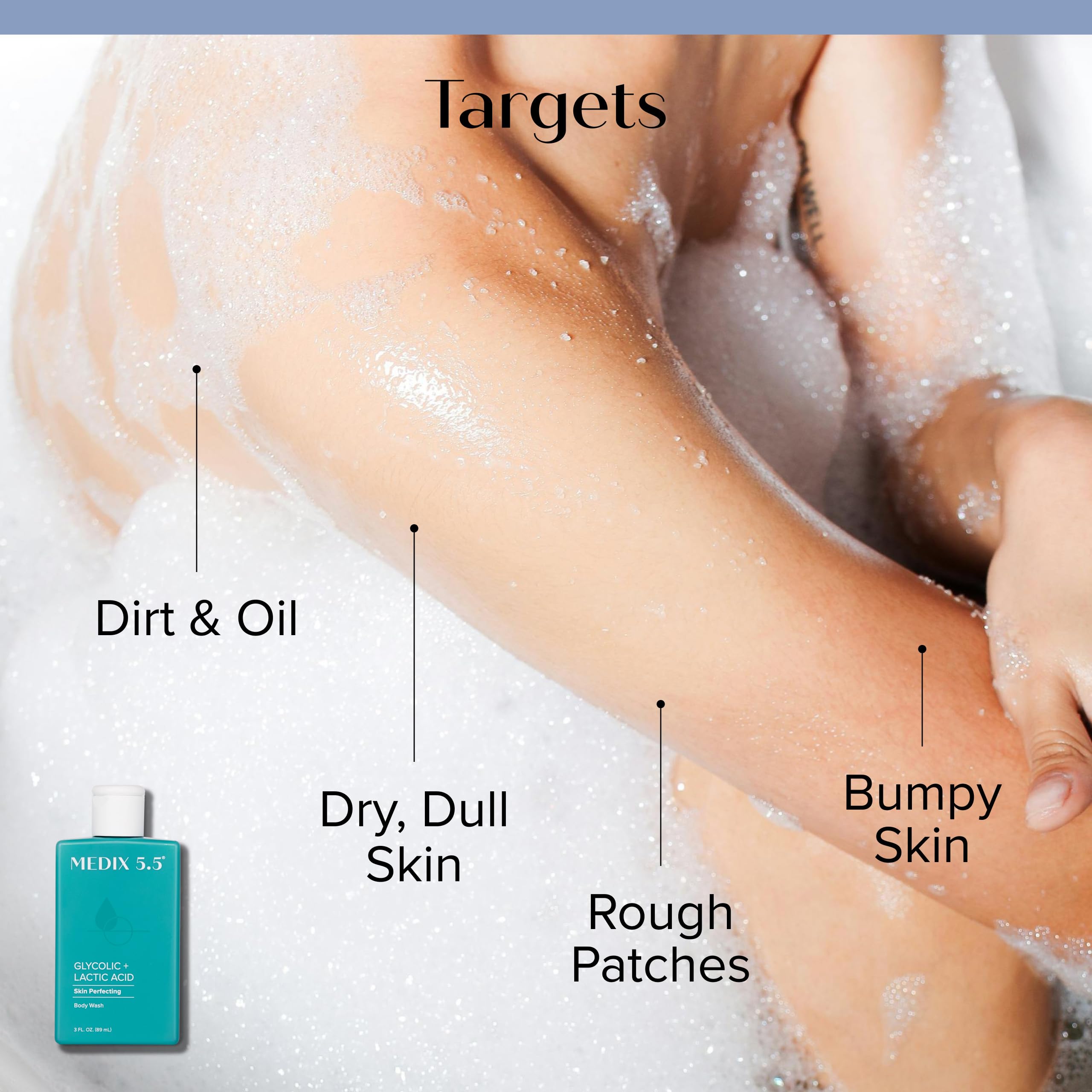 Medix 5.5 Body Wash foamy lather gives refreshing cleansing experience