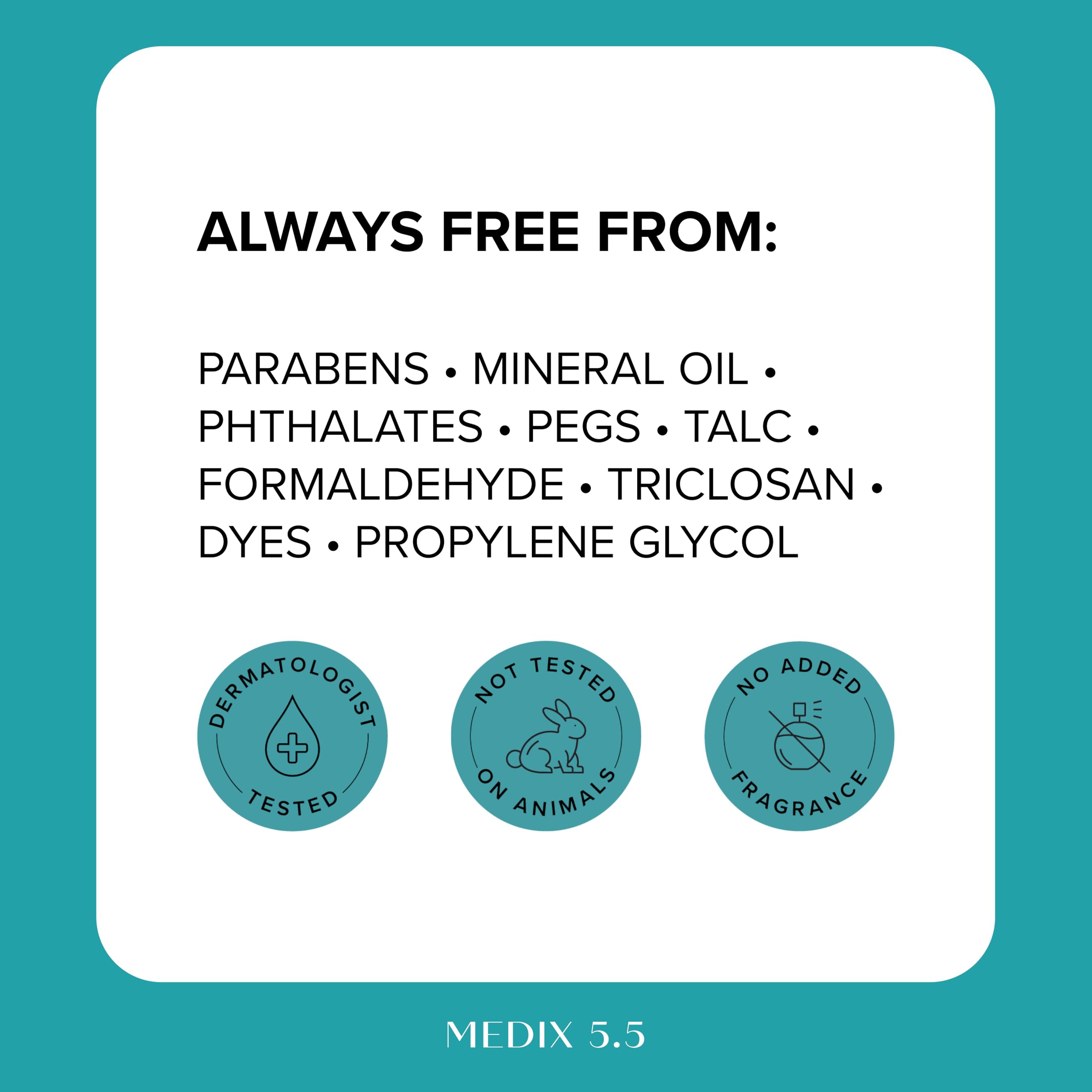 Medix 5.5 packaging with moisturizer suggesting compatible routine