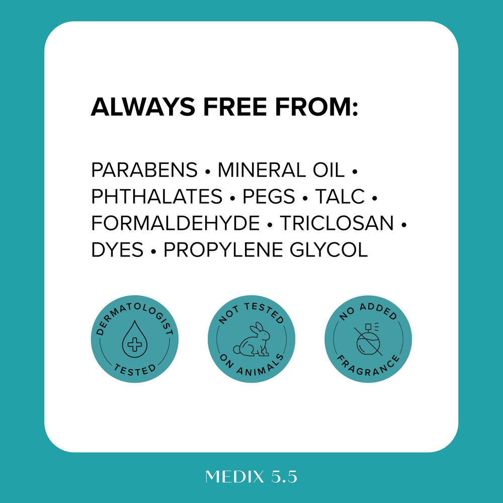 Medix 5.5 packaging with moisturizer suggesting compatible routine