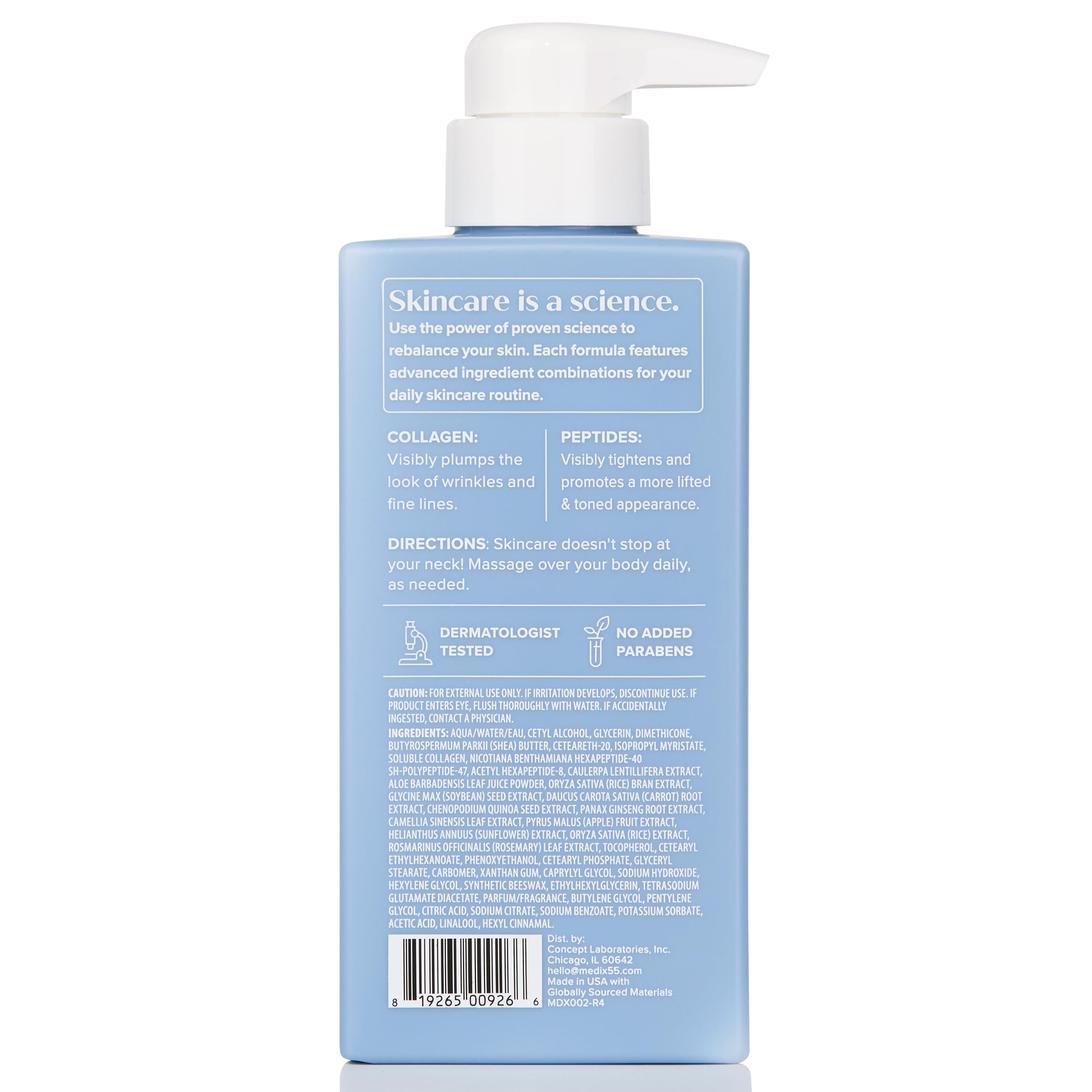 Medix 5.5 Clinical-tested seal emphasizes safety and dermatologist-tested formulation.