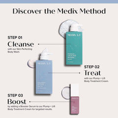 Medix 5.5 Exfoliating Wash closeup lather showcases AHA exfoliation supporting brighter, more even texture.