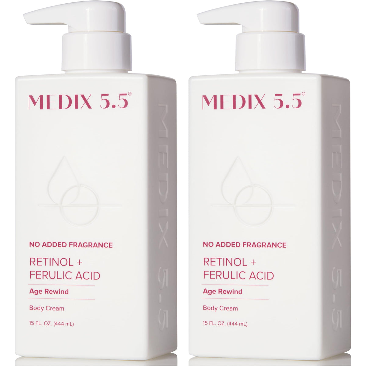 Medix 5.5 fragrance-free retinol face moisturizer bottle showcasing silky, hydrating anti-aging formula.