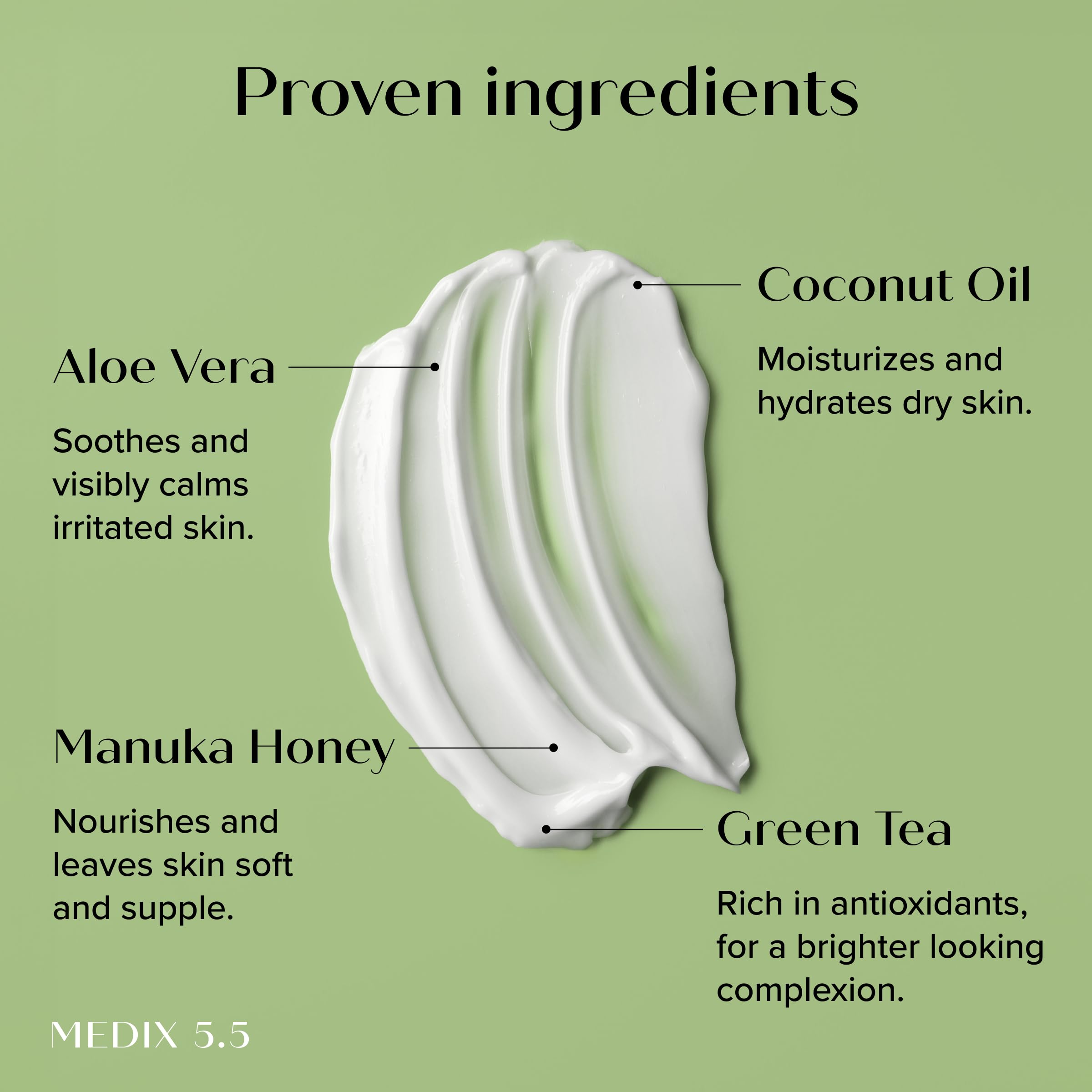 Medix 5.5 Green Coffee Bean Oil contributes to radiant, even tone.