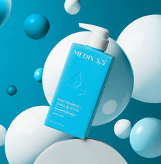 Medix 5.5 fragrance-free cream texture closeup shows non-greasy absorption.