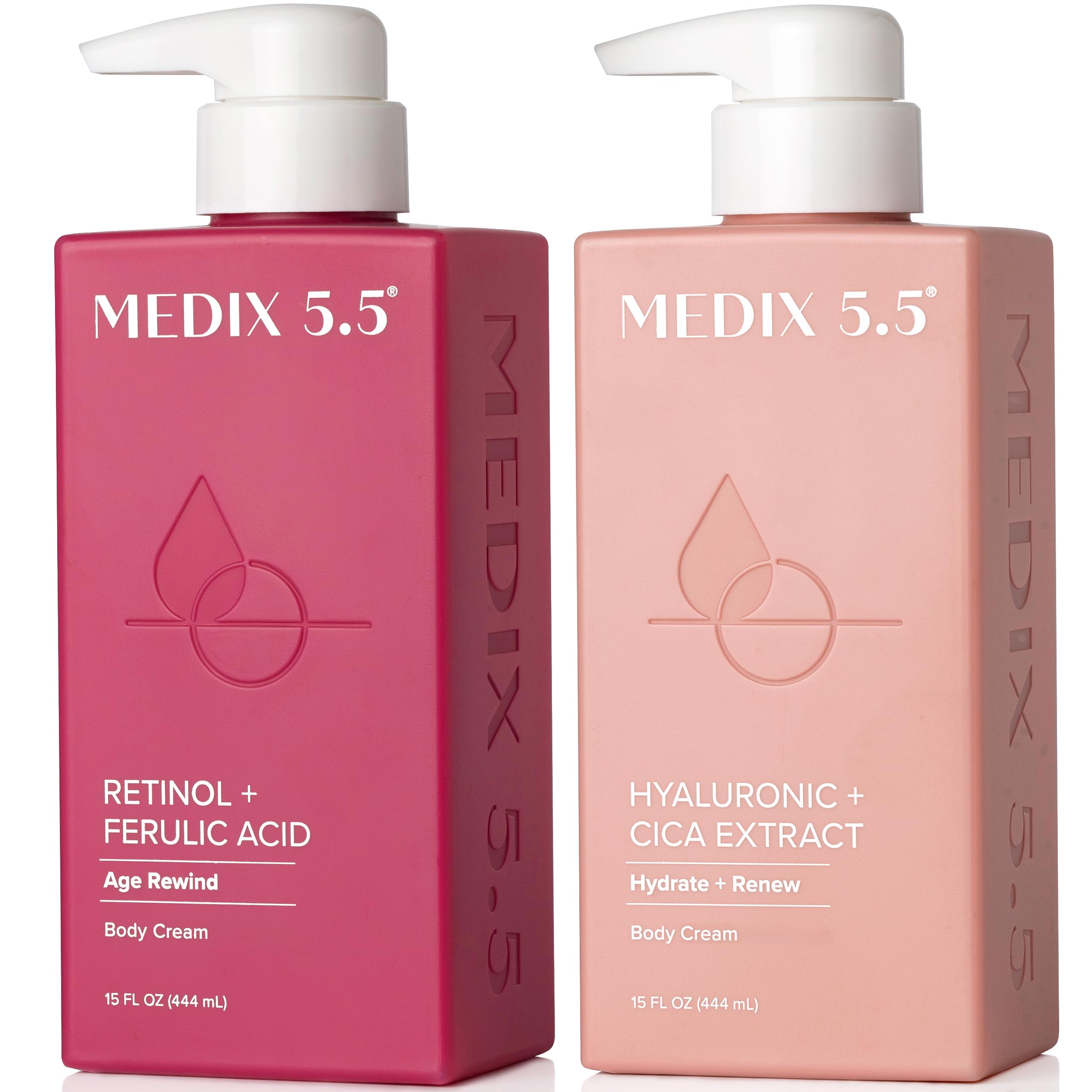 Medix 5.5 Retinol Body Lotion bottle for firming hydration