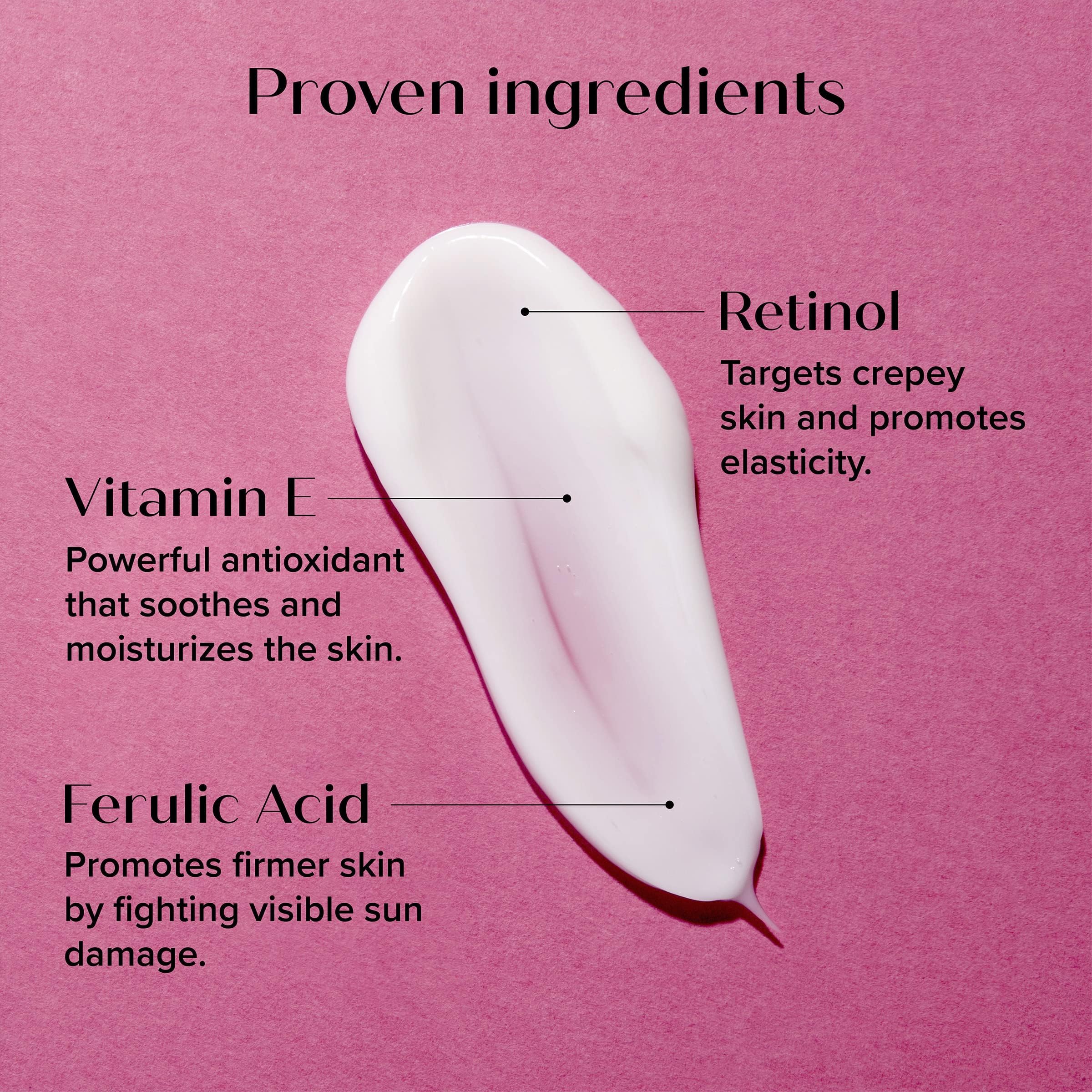 Medix 5.5 Retinol Cream texture swatch demonstrating smooth, quick-absorption formula