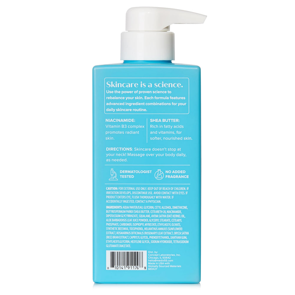 Medix 5.5 even-toned look after use suggests balanced skin tone.