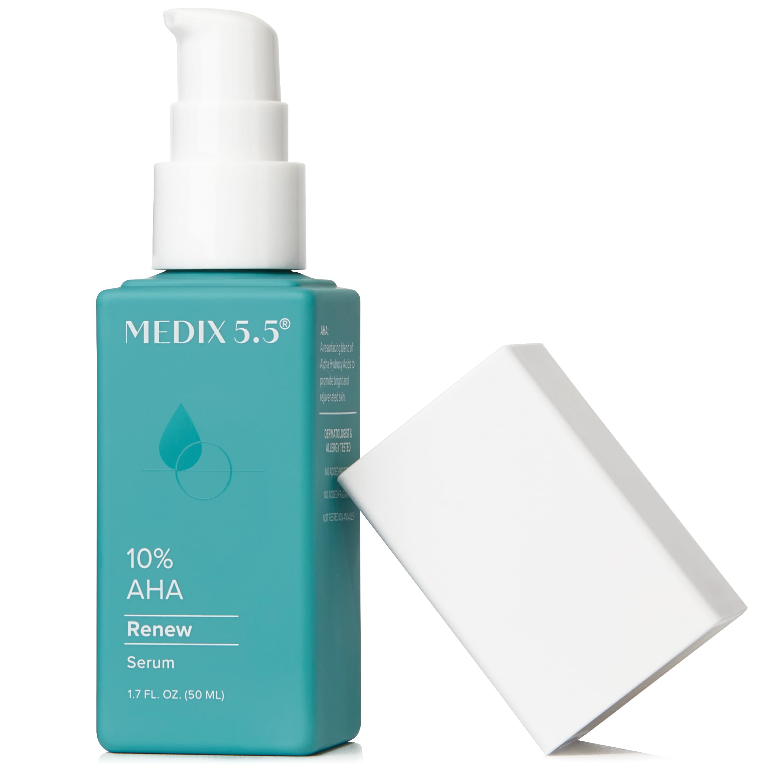 Medix 5.5 ten-percent glycolic acid bottle front for gentle exfoliation
