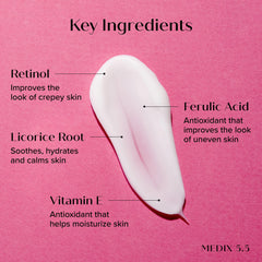 Medix 5.5 texture hydration application demonstrates quick absorption