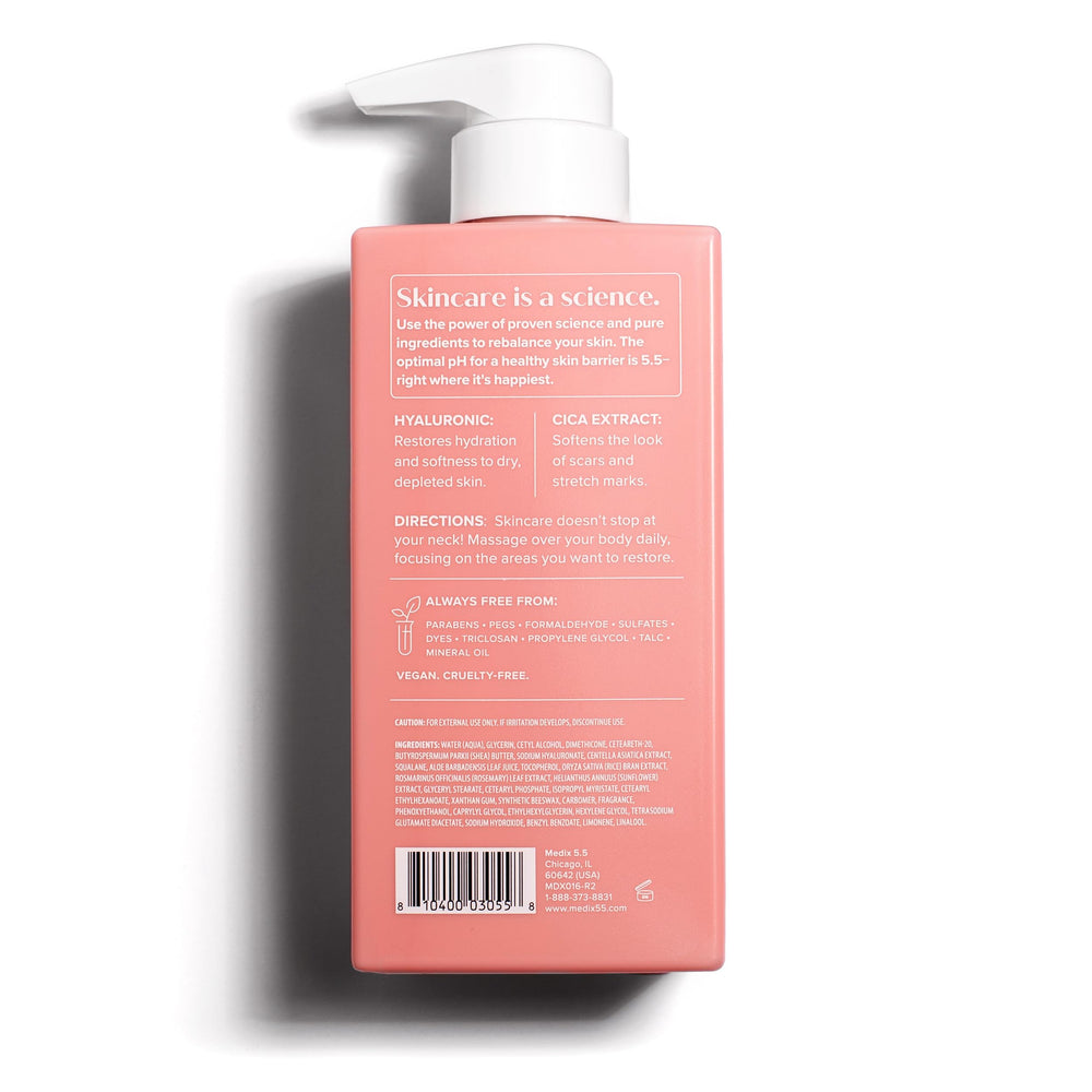 Medix 5.5 vegan cruelty-free label on packaging emphasizes ethical choice.