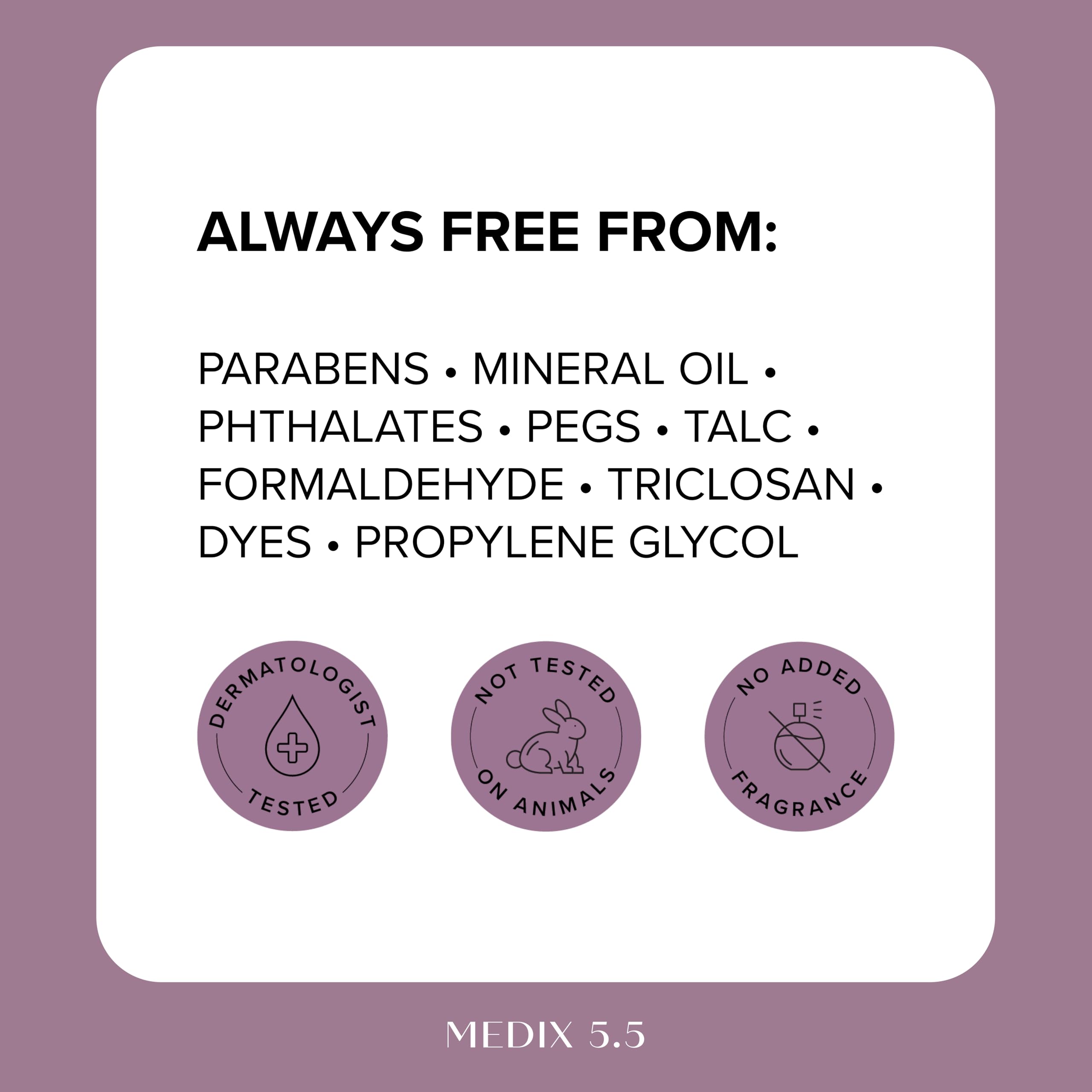 Dermatologist-tested and suitable for all skin types