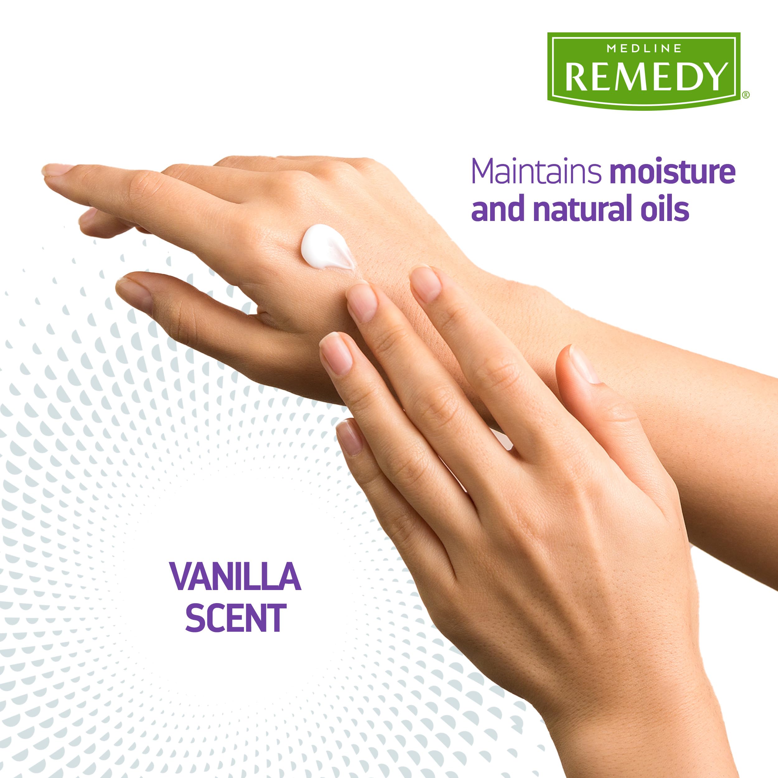 Medline Remedy Phytoplex Nourishing Skin Cream back label with essential fatty acids