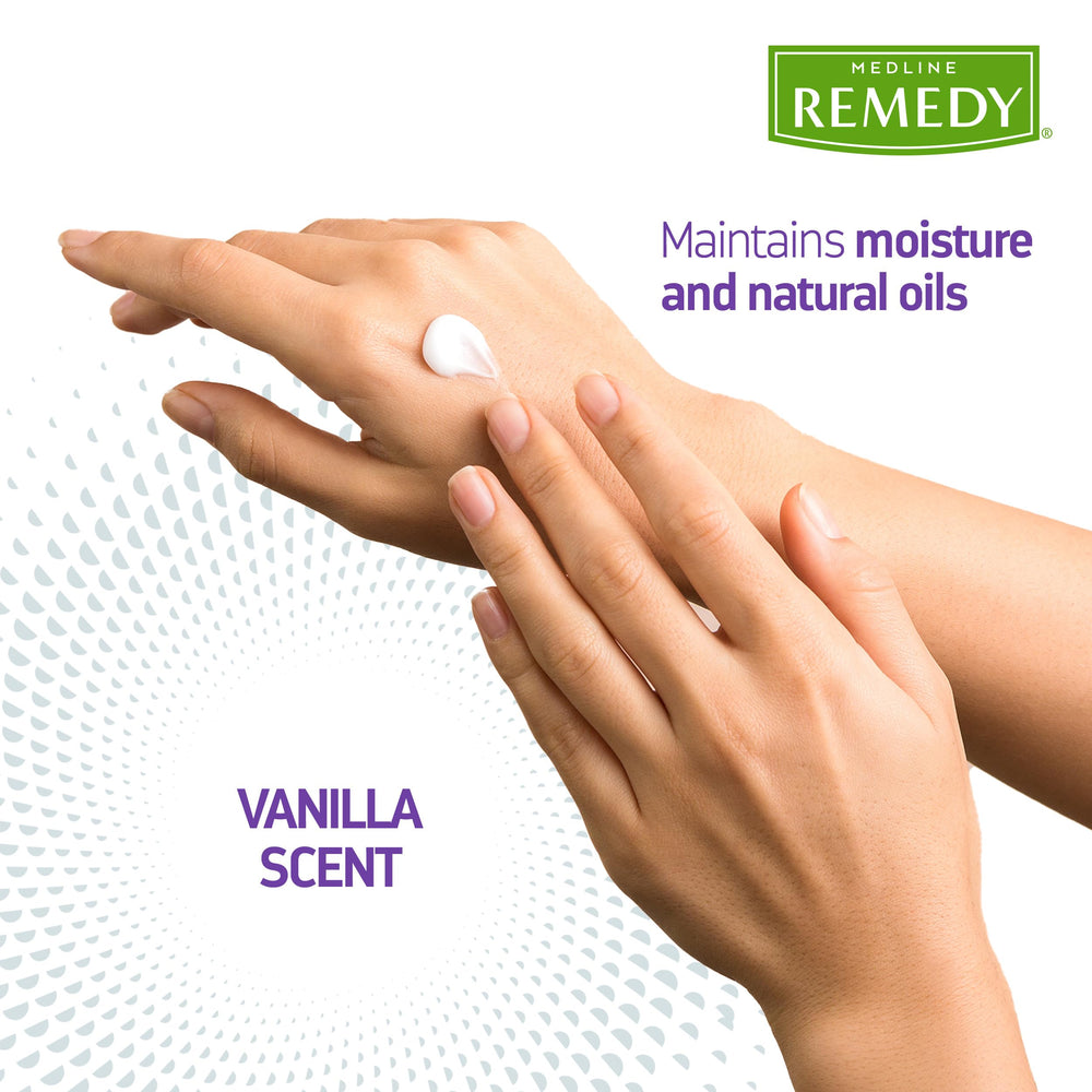 Medline Remedy Phytoplex Nourishing Skin Cream back label with essential fatty acids