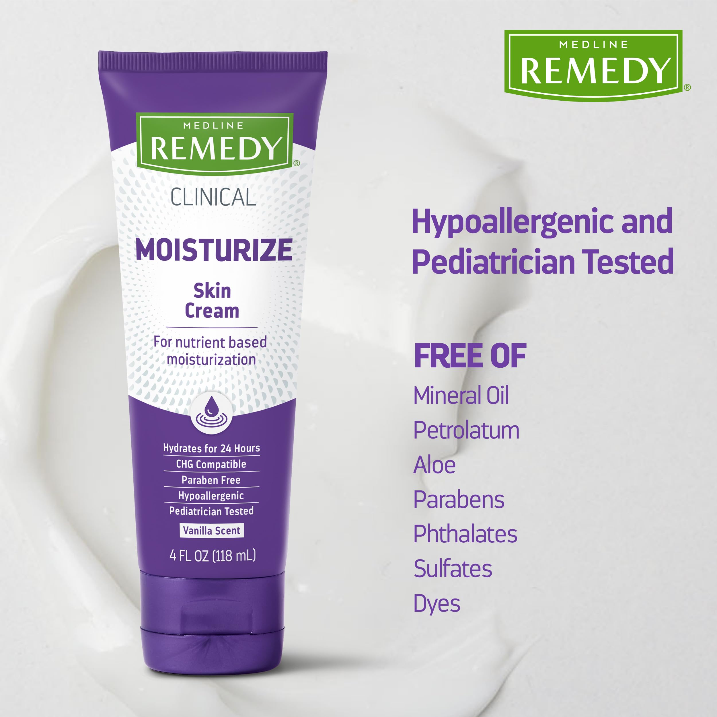 Medline Remedy Phytoplex Nourishing Skin Cream jar closeup highlighting creamy texture