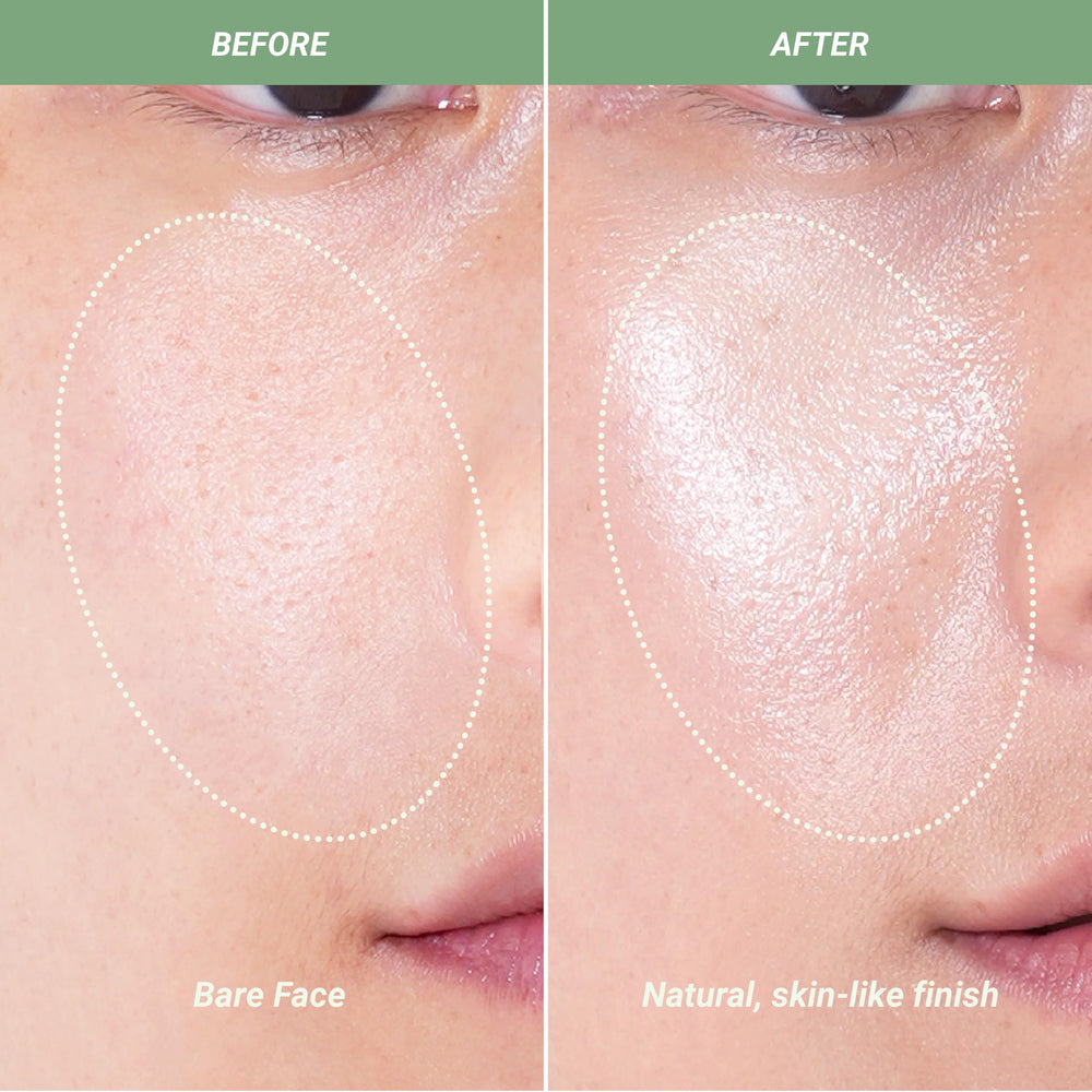 Meebak Cica Cream texture swatch shows creamy non greasy finish