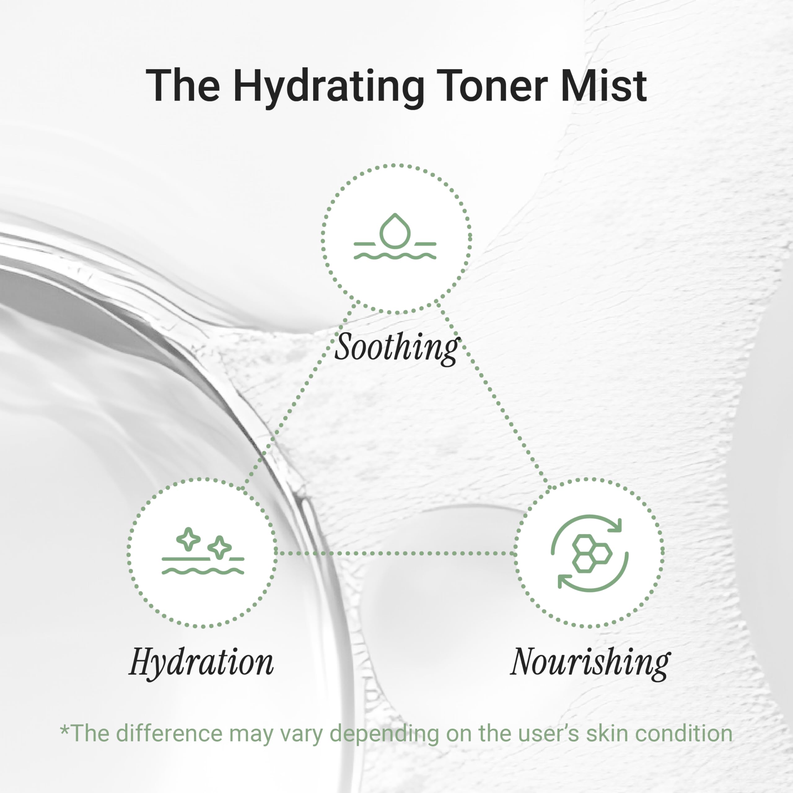 Meebak CICA Toner Spray mist on face provides instant refresh.