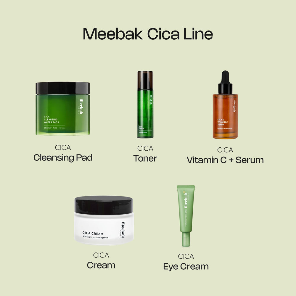 Meebak eye cream after-application glow reveals smoother under-eye area