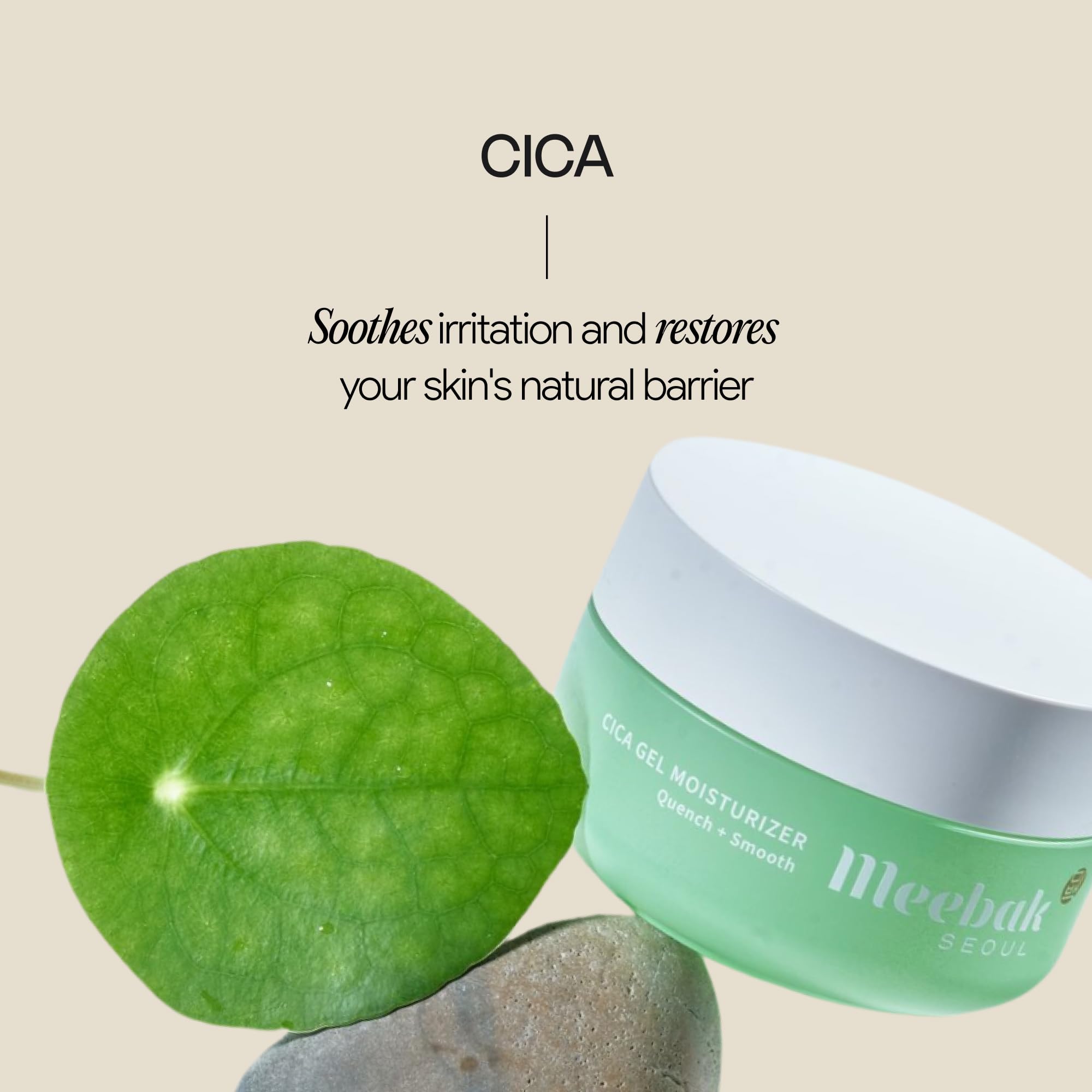 Meebak Vegan collagen packaging emphasizes elasticity-boosting hydration for plump skin