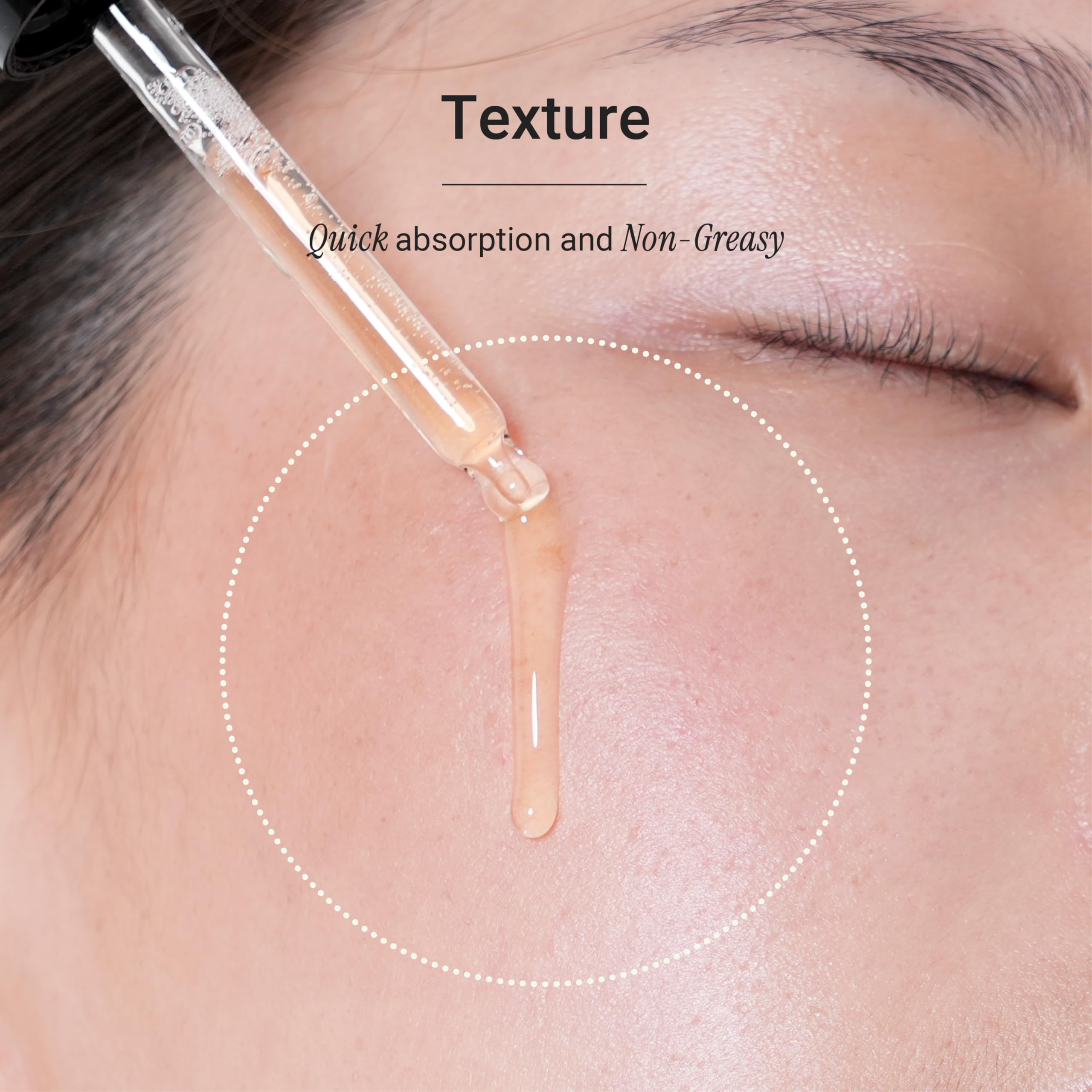 Meebak Vitamin C Serum Centella ingredient close-up for soothing care.