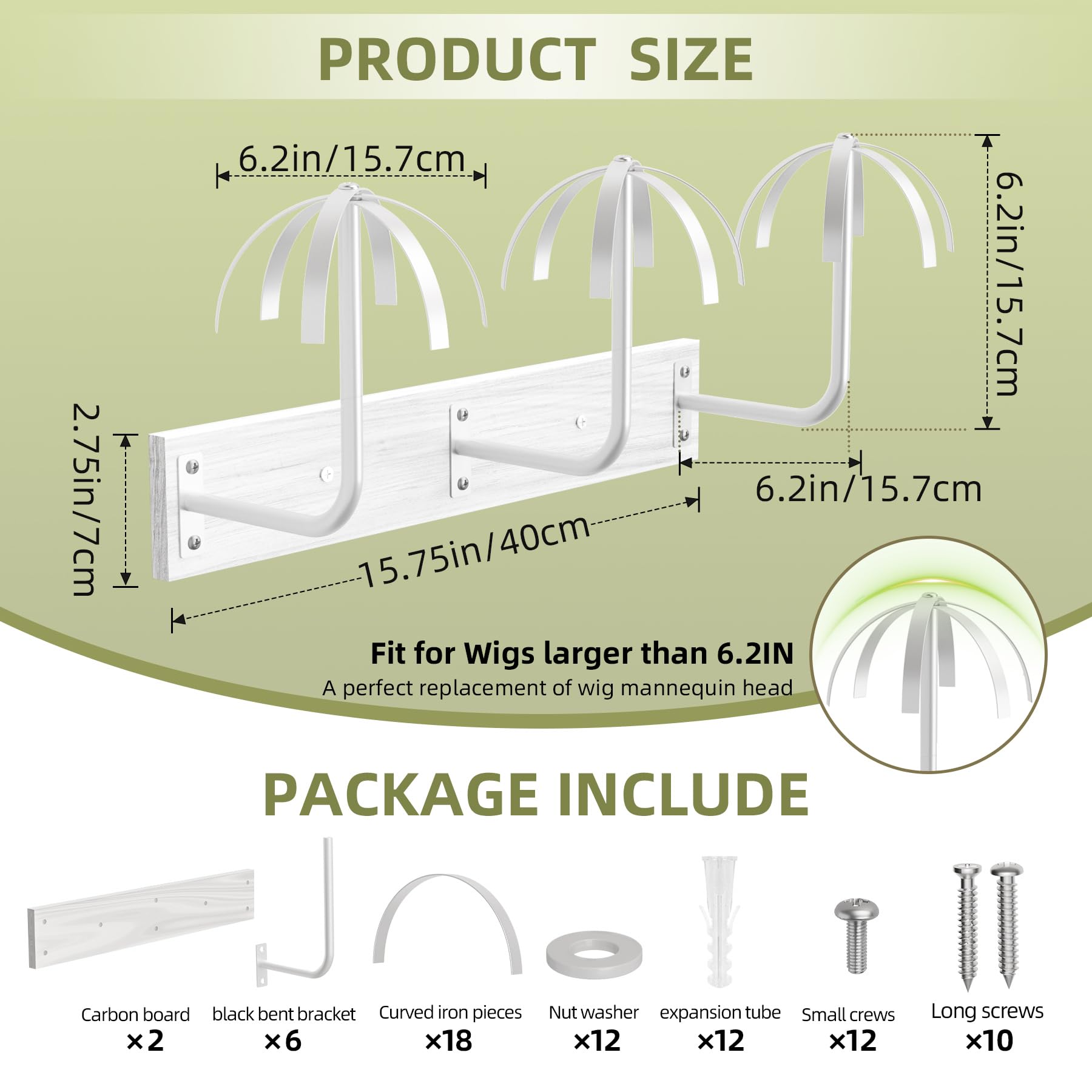 MEEMENG wig hanger with wood and carbon steel build balances durability and stylish display.
