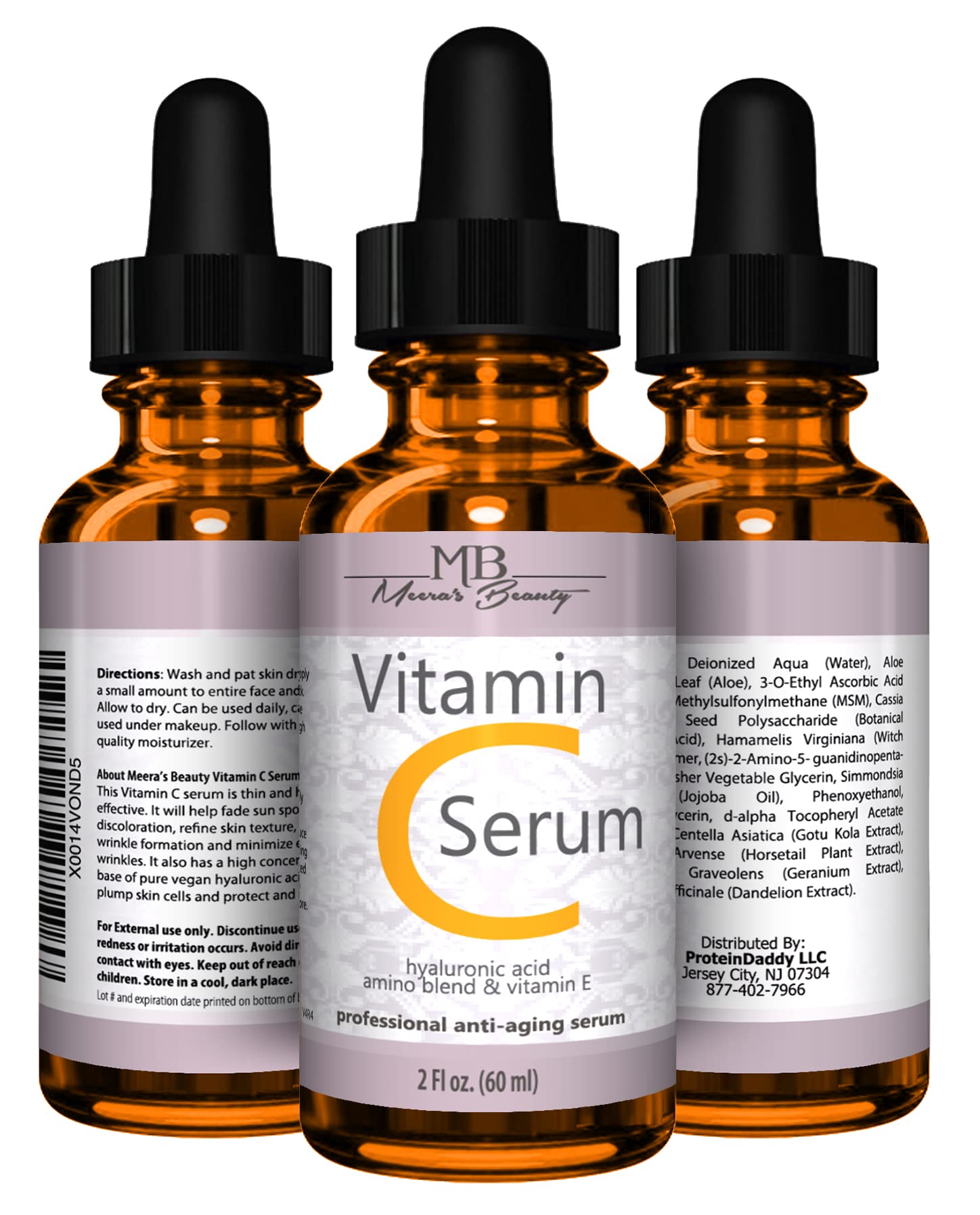 Meera's Beauty vitamin c serum with hyaluronic acid emphasizes deep hydration