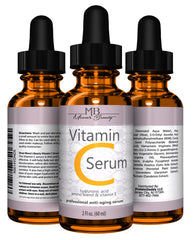 Meera's Beauty vitamin c serum with hyaluronic acid emphasizes deep hydration
