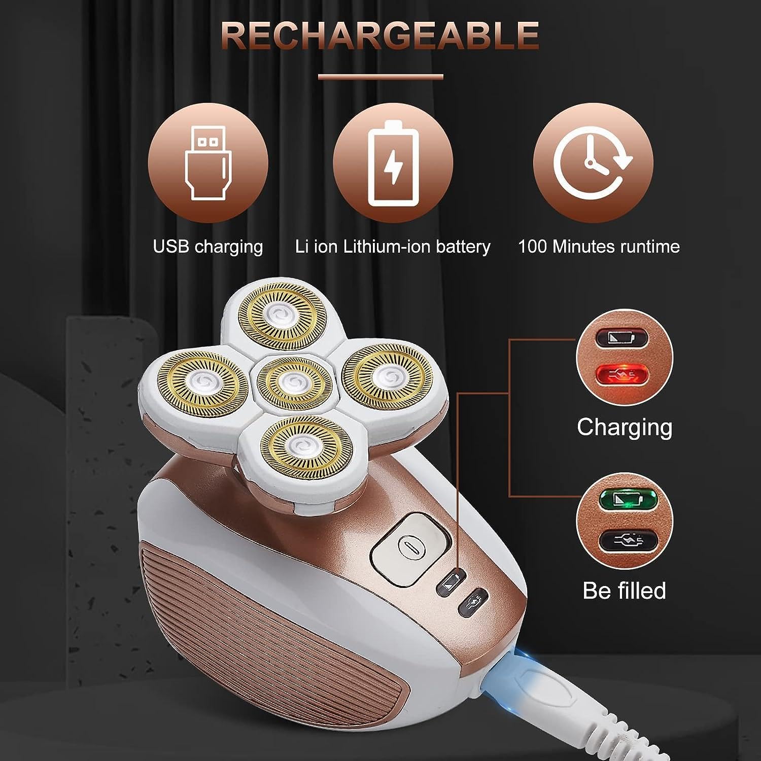 Meeteasy Electric Leg Shaver face area versatility for facial and body use.