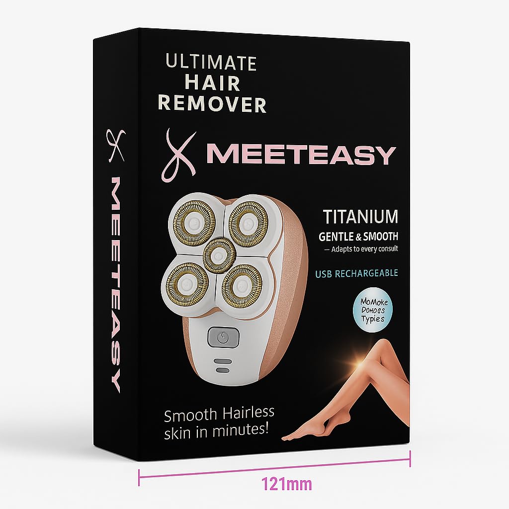 Meeteasy Electric Leg Shaver underarms and bikini area suitable for sensitive areas.