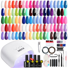 MEFA 72W LED lamp for quick, even curing during at-home manicures.