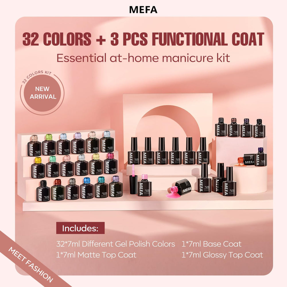 MEFA at-home manicure scene foregrounds salon-like results in a cozy routine.