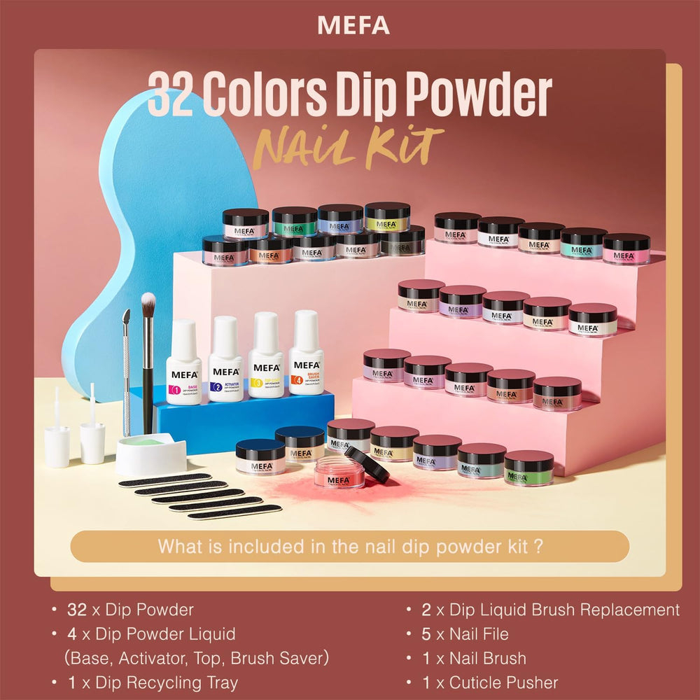 MEFA brush saver and tools for clean, efficient DIY manicures.