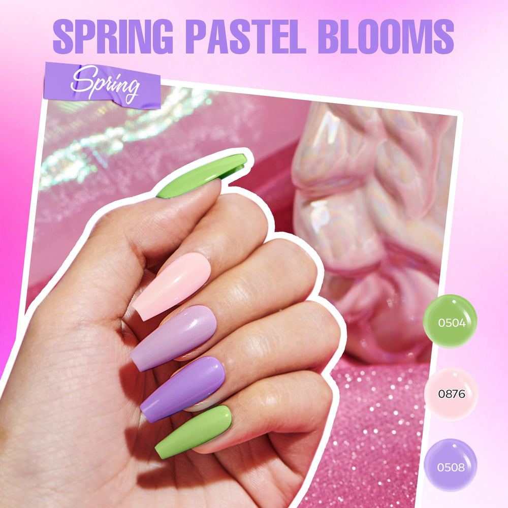 MEFA false swatch nails for practicing color applications.