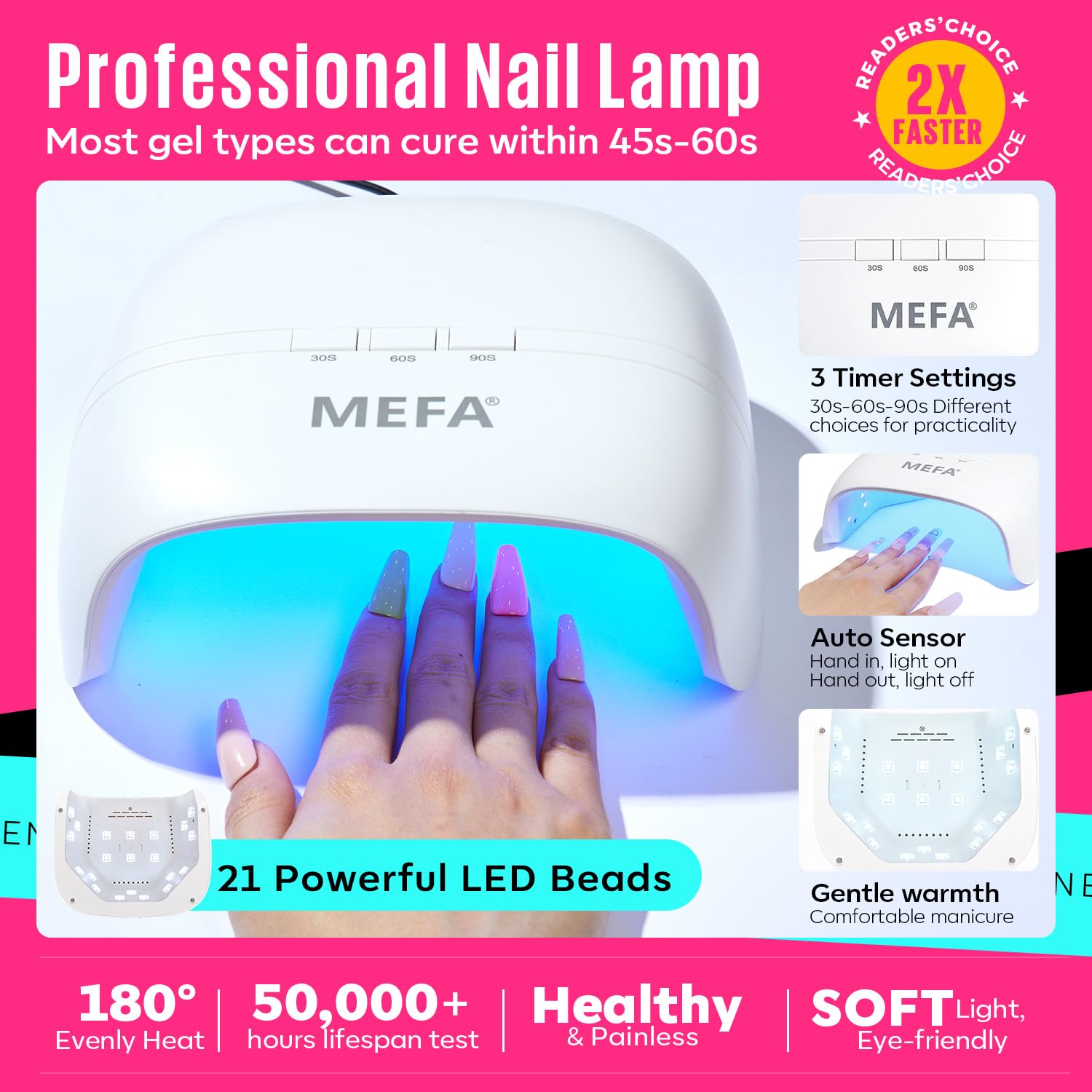 MEFA Instant Cuticle Remover Cream with chamomile and aloe to soften edges.