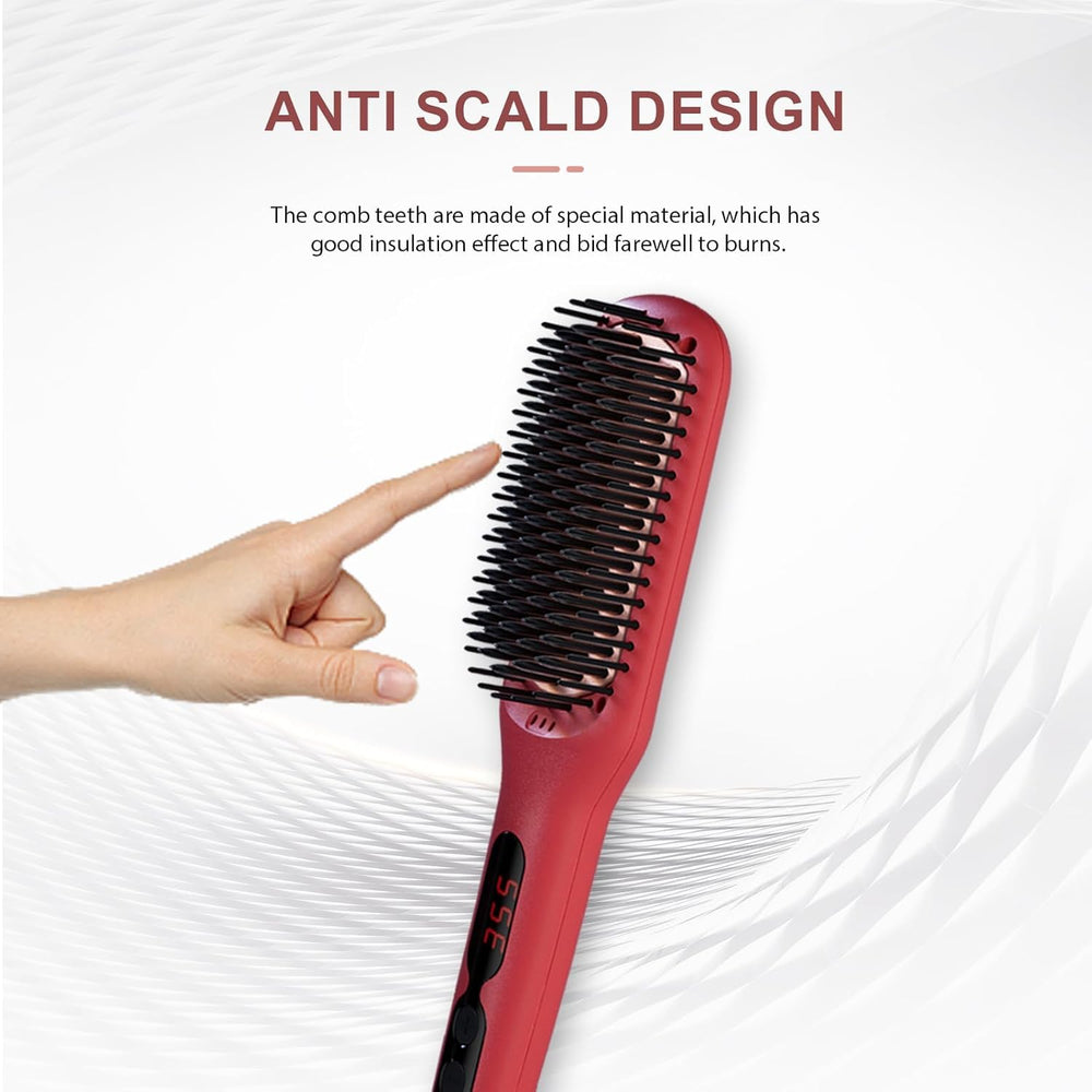 MEGAWISE Pro straightener brush rotatable cord for easy maneuverability