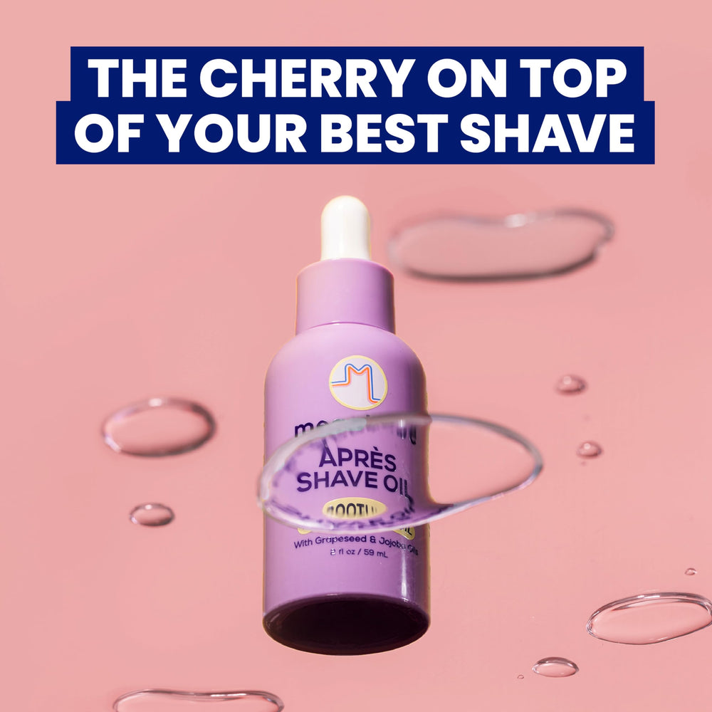 Megababe Après Shave Oil grapeseed and jojoba ingredients nourish without clogging pores