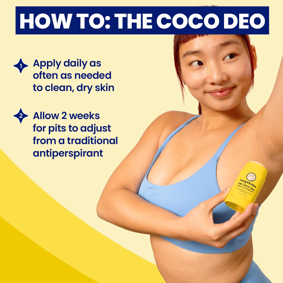 Megababe Coco Deo shea butter improves skin texture and softness
