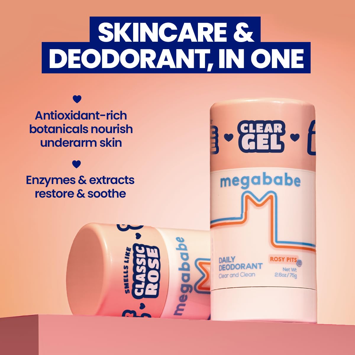 Megababe Daily Deodorant Rosy Pits vegan formula aluminum-free