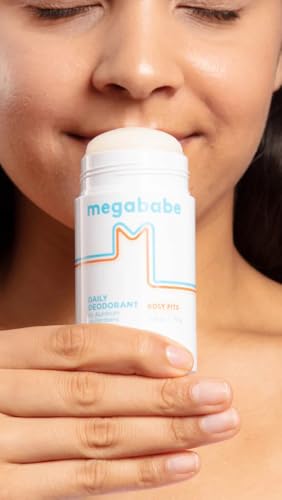 Megababe Daily Deodorant Rosy Pits provides clear, residue-free coverage