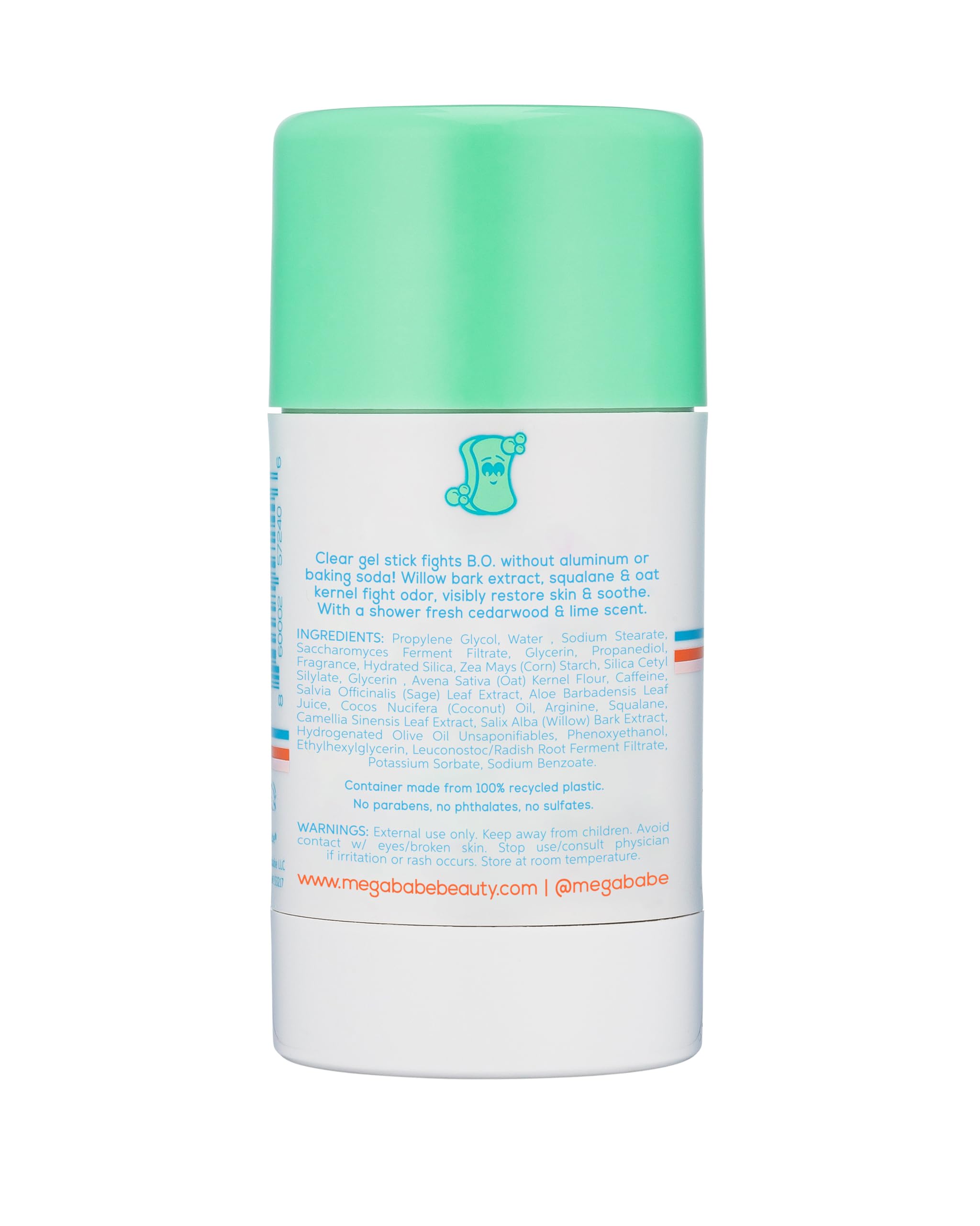 Textura a base de agua de Megababe Daily Deodorant, deslizamiento suave