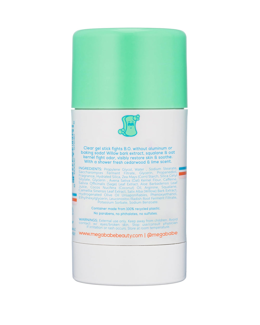 Textura a base de agua de Megababe Daily Deodorant, deslizamiento suave