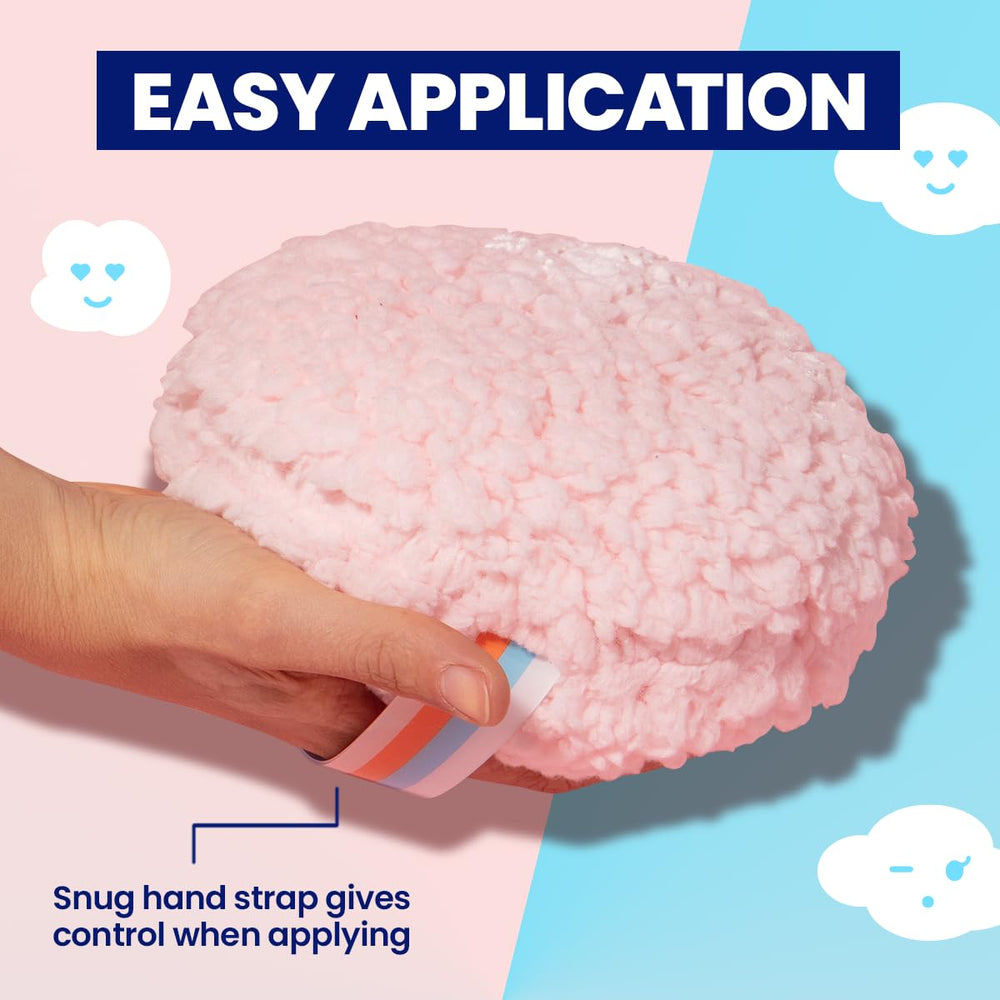 Megababe Dust Puff cloud-soft fleece feels gentle on skin