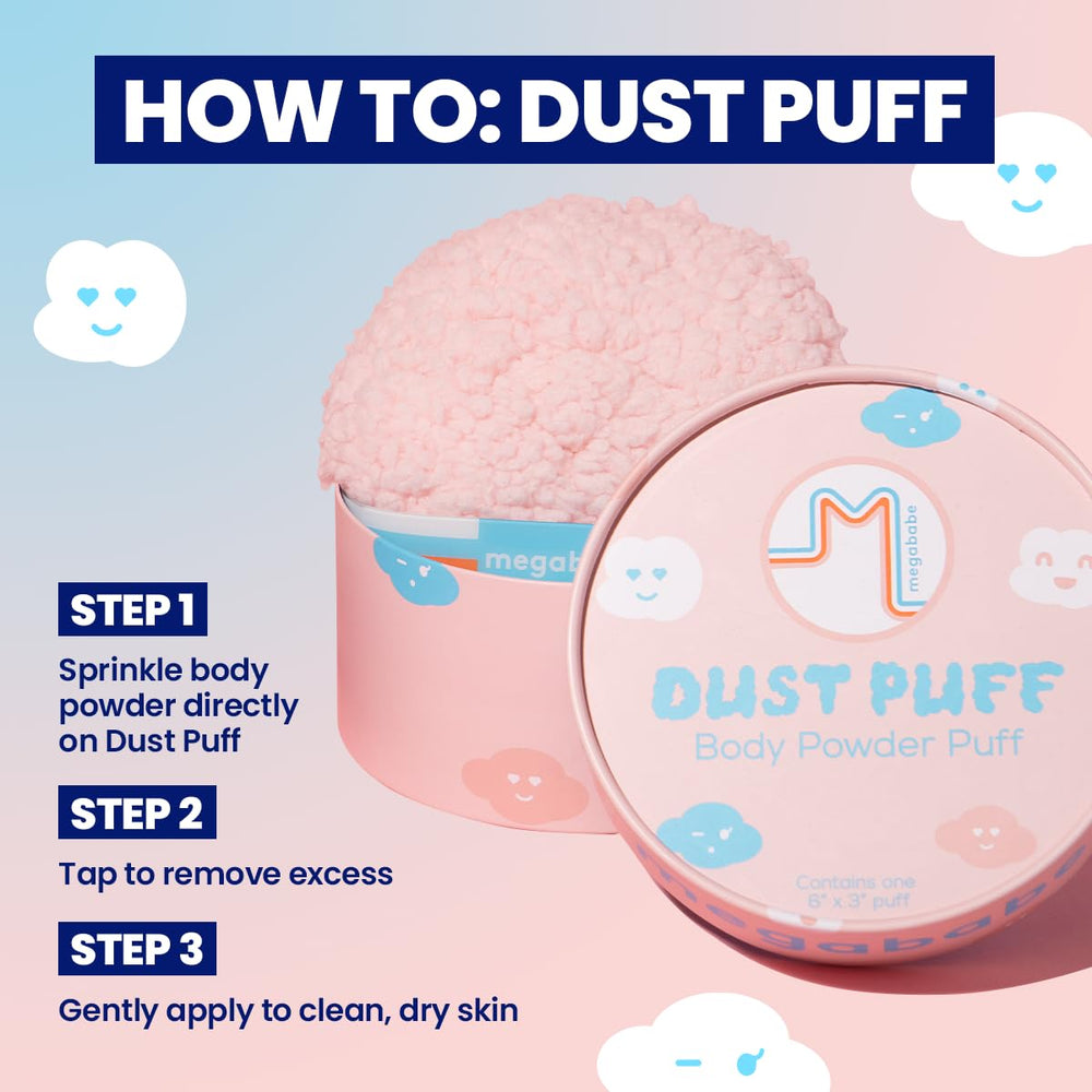 Megababe Dust Puff supports multipurpose powder use for body and makeup